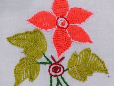 Viral Flower embroidery.Easy flower sewing tutorial for beginner.Wonderful flower stitch.ফুল সেলাই????????