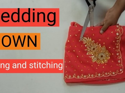 Wedding dress.long frock | cutting and stitching | 1|  partywear  #gown #sewing  #weddingdress