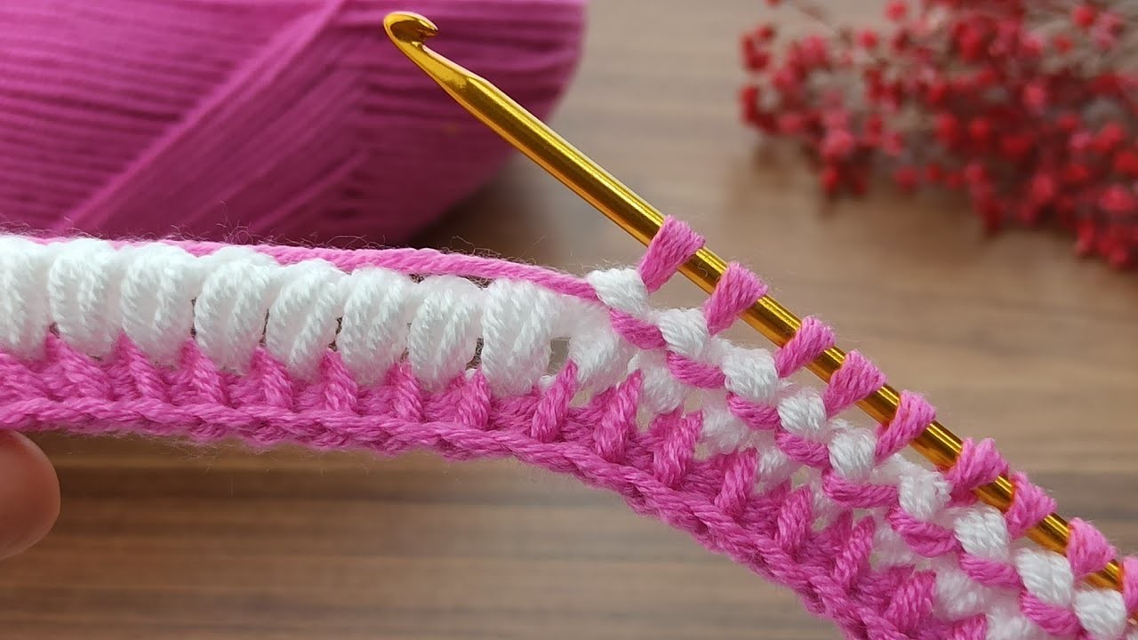 Wow ????????Very easy Tunisian crochet pattern explanation #crochet #tunisiancrochet