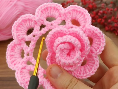 Wow wonderful ???????? you won't believe I did this. Very easy crochet rose motif making for beginners