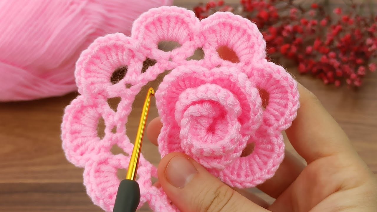 Wow wonderful ???????? you won't believe I did this. Very easy crochet rose motif making for beginners