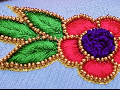 Aari Embroidery Practical  Class #02 | French Knot, Embossed Loading | Thread work for Beginners