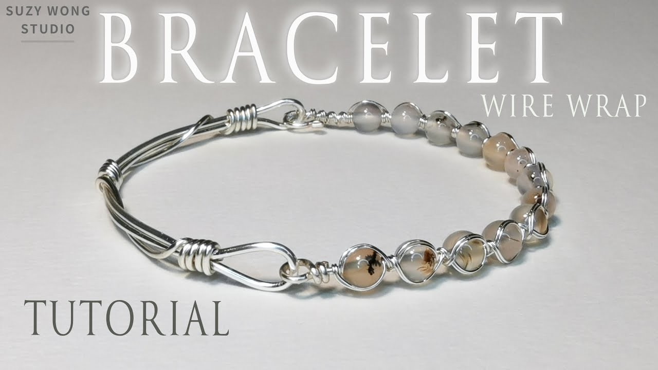 Agate Bracelet | Simple Bangle | Easy Bracelet | Wire Wrap Tutorial | DIY Jewelry | How to make
