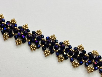 Beaded bracelet Tutorial. making Jewelry DIY