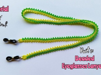 Beading Tutorial: How to Make Seed Beads Eye Glasses Chain.Lanyard.Strap.Very Easy Tutorial.DIY