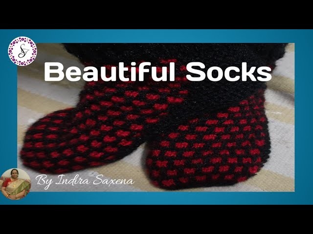 Beautiful Socks | Easy and simple designer Socks | Indira's Creations