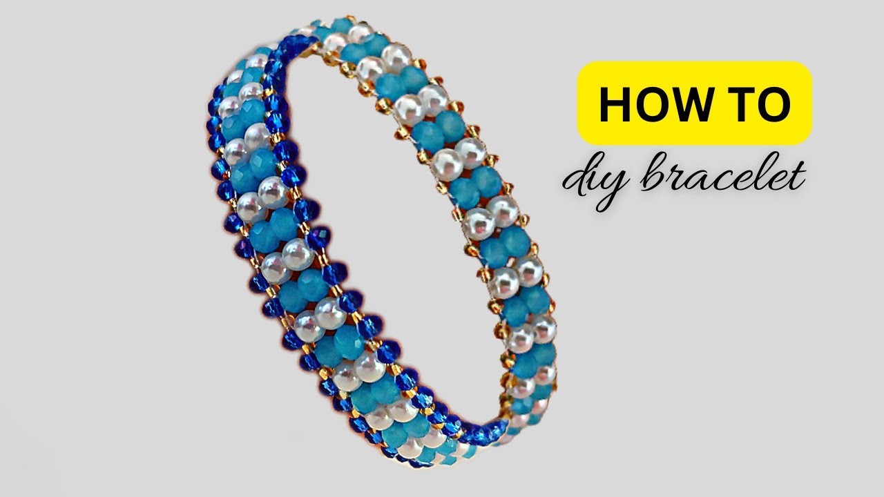 Beginner bracelet pattern. how to make beads bracelets