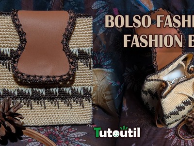 Bolso Fashion. tutorial gratis fácil para principiantes.crochet bag. love crochet bag Tutoutil