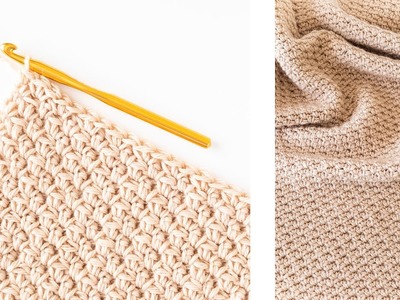Cluster Linen Stitch Tutorial. How To Crochet Easy Textured Stitch