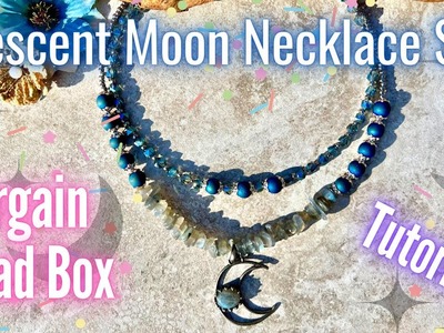 Crescent Moon Necklace Set | Jewelry Making | Bargain Bead Box