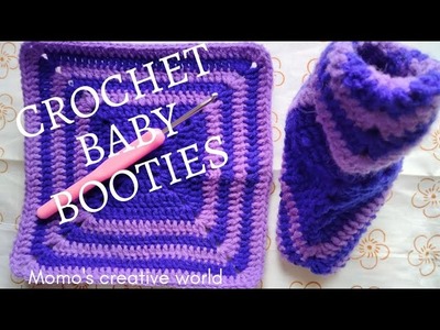 Crochet Baby Booties For Beginners ll Crochet Baby Booties Tutorial ll ????????