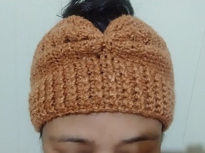 Crochet headband. ear warmer. Beginner friendly step by step tutorial video