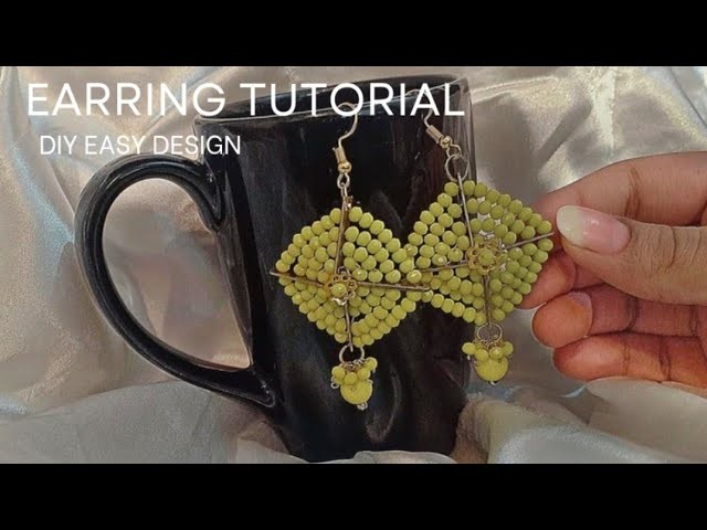 DIY beaded Earring TUTORIAL  @Artsykamna NEW DESIGN