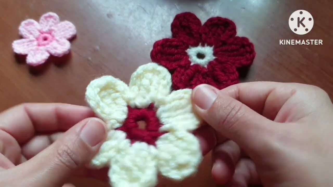 Easy crochet flower **  tutorial for beginners