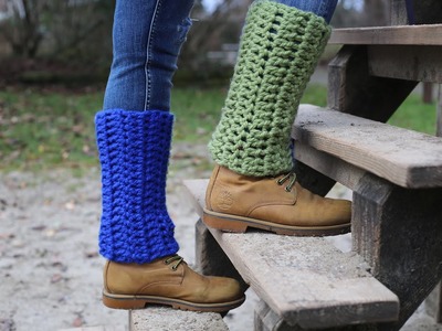 Easy CROCHET Leg Warmers FOR BEGINNERS - LESSON 7 - How to Double Crochet Stitch