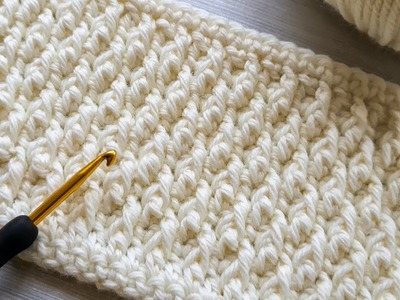EASY Crochet Pattern for Beginners! ???? ???? AWESOME Crochet Stitch for Baby Blankets, Bags and Scarves