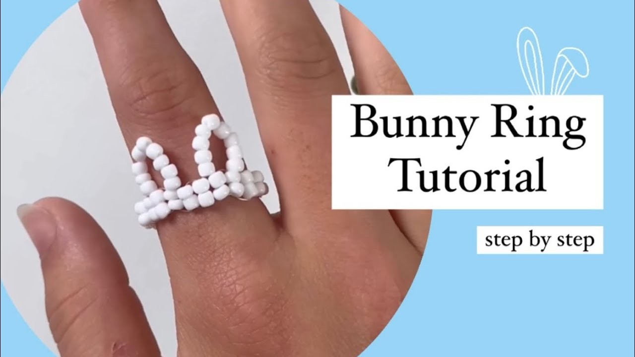 Easy DIY Beaded Bunny Ring Tutorial, Step by Step | RingsbyChessa