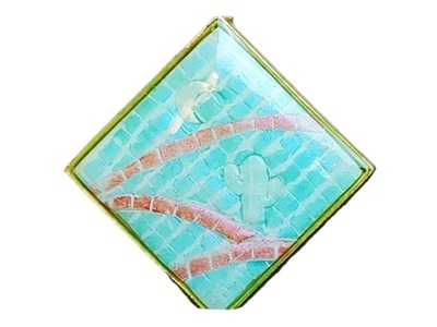 Easy polymer clay mosaic tile jewelry