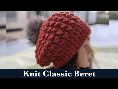 Flat Knit Classic Beret