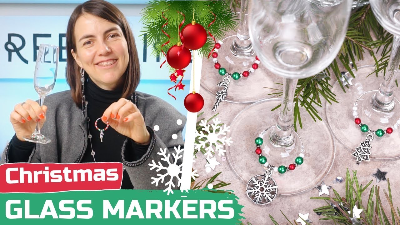 Handmade Christmas Party Glass Markers Tutorial