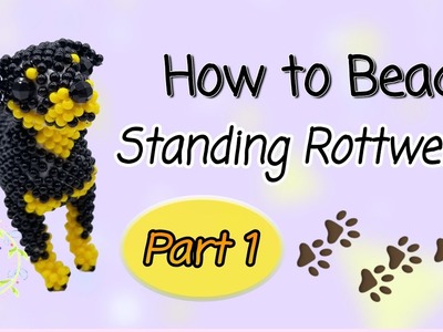 How to Bead Standing Rottweiler Part 1