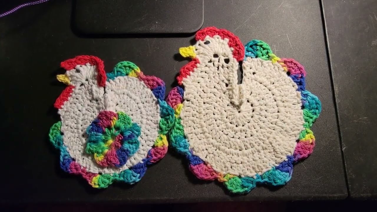 How to CROCHET  a Chicken potholder  so cute all your friends will want one!  @wipandchain