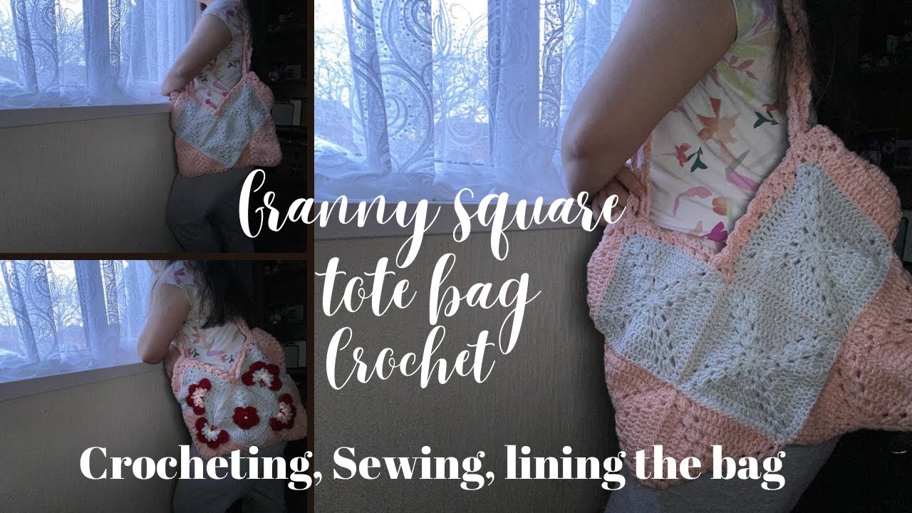 How to crochet tote bag | Sewing and lining tote bag | beginner