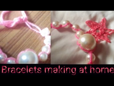 How to make a beaded bracelet in 6 minutes? DIY bracelet making tutorial