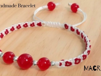 How to make a Handmade Bracelet with beads and thread