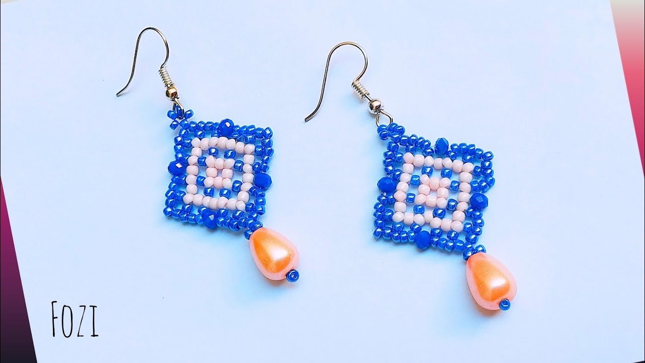 How to Make BEADED EARRINGS - Tutorial #beadedjewelry #diy