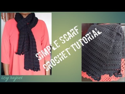 How to make simple scarf crochet