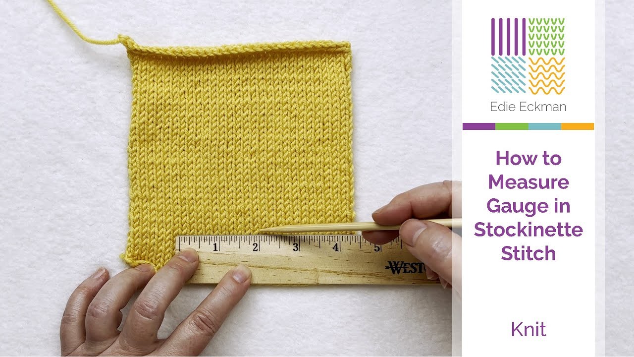 How to Measure Gauge in Stockinette Stitch