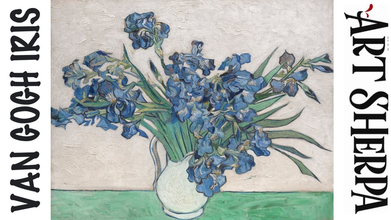 Irises, by Vincent Van Gogh ???????? How to paint acrylics for beginners: Paint Night at Home