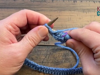Knit 1 Purl 1 Knit Brim Making