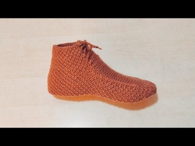 Knitting boots socks super easy step by step