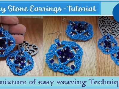 Lacy Stone Earrings Tutorials | DIY Handmade Jewelry