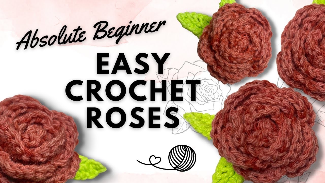 Learn How to Crochet STUNNING Roses! ????The Easiest Way to Make Gorgeous Flowers!