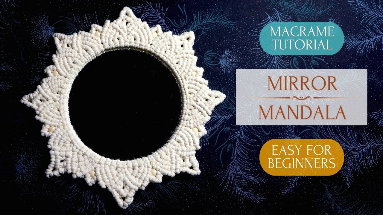 MACRAME MIRROR | MACRAME MANDALA TUTORIAL | ESPEJO MACRAME