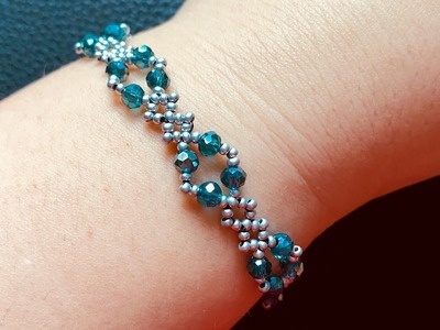 Perlenarmband Tutorial. beaded bracelet DIY. making Jewelry