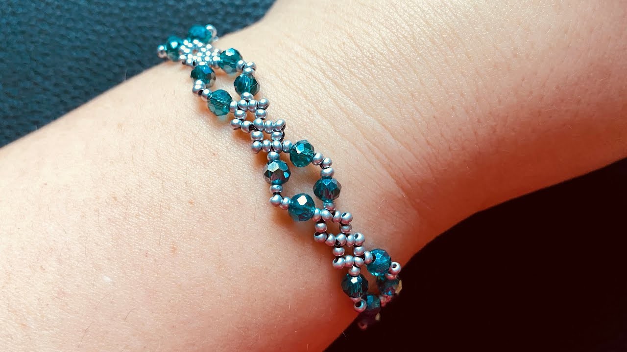 Perlenarmband Tutorial. beaded bracelet DIY. making Jewelry