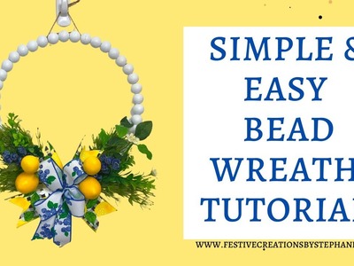 Simply & Easy Bead Wreath DIY