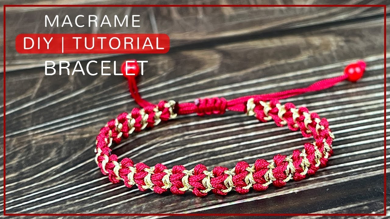 Super easy bracelet making idea | DIY macrame bracelet with string | Bracelet tutorial for beginners