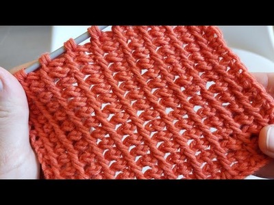 ????????Super Easy tunisian stitch #videotutorial #tunisiancrochet #tunisian #pattern #handmade