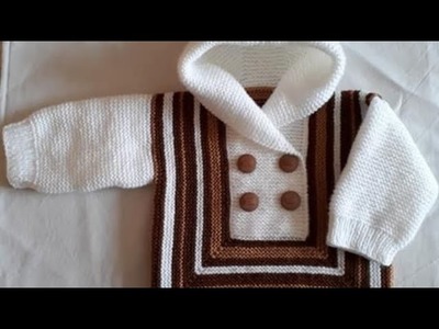 Surprise Baby cardigan, jacket, hoodie very beautiful knitting in hindi (1.5-2 saal)