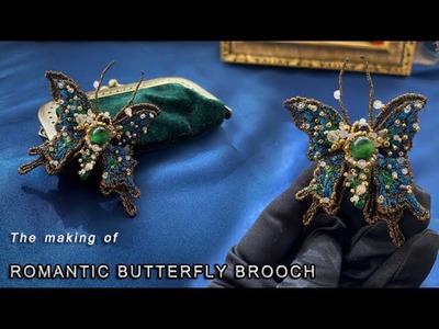 The making of butterfly brooch | unique brooch | handcrafted butterfly tutorial