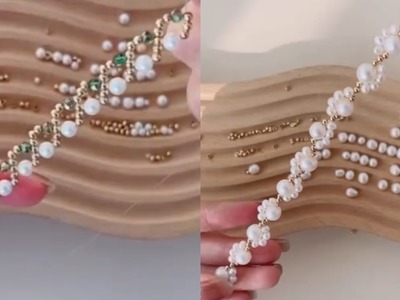 Tutorial for bead necklace #handmade #jewellery #necklace