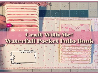 TUTORIAL | Valentine Waterfall Journal Book. (Craft With Me)