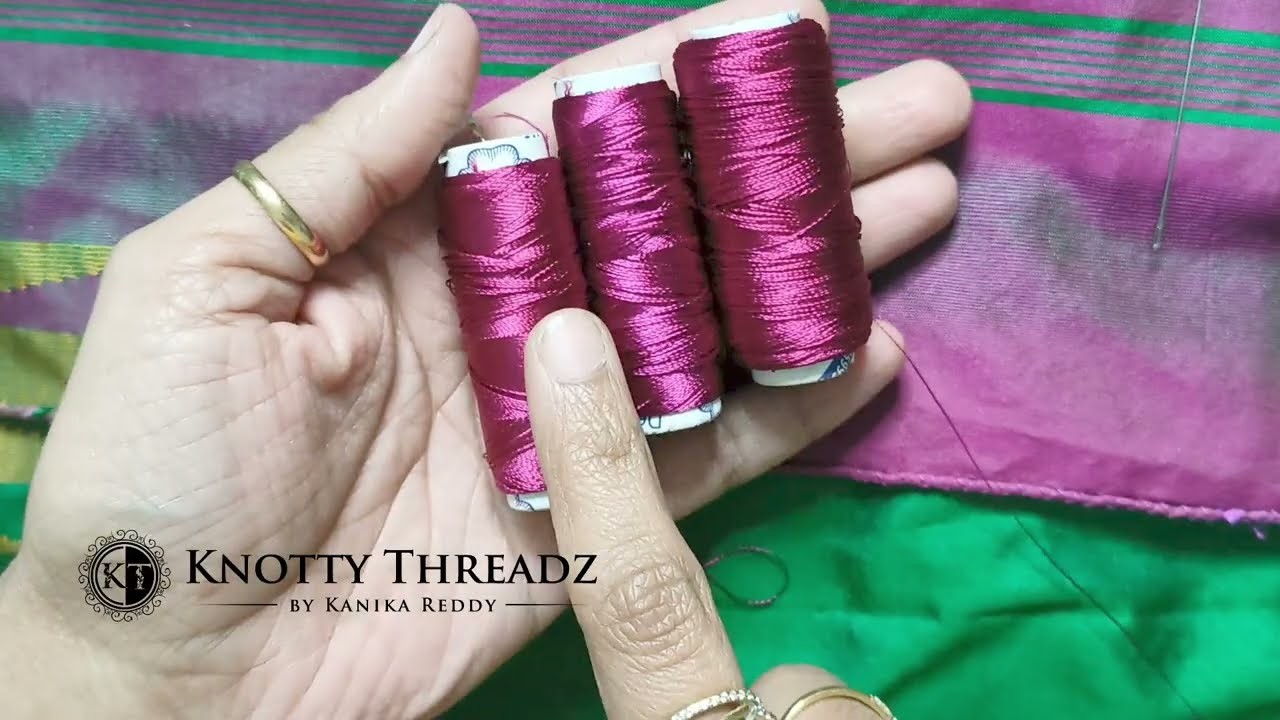 Very Easy Method For Beginners -Saree Kuchu With Golden Beads #sareekuchu #sareetassels #learnwithme