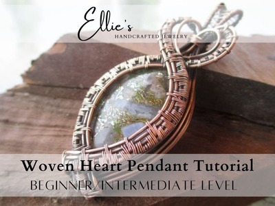 Wire Woven Heart Pendant Tutorial - Beginner.Intermediate Wire Wrapping- Great for Valentine's Day