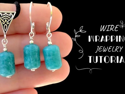 Wire Wrapping Stones | Beaded Earrings Tutorial | DIY Necklace | Wire Wrapping Jewelry Tutorial